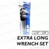 9 Piece Extra Long Arm Hex Key Set