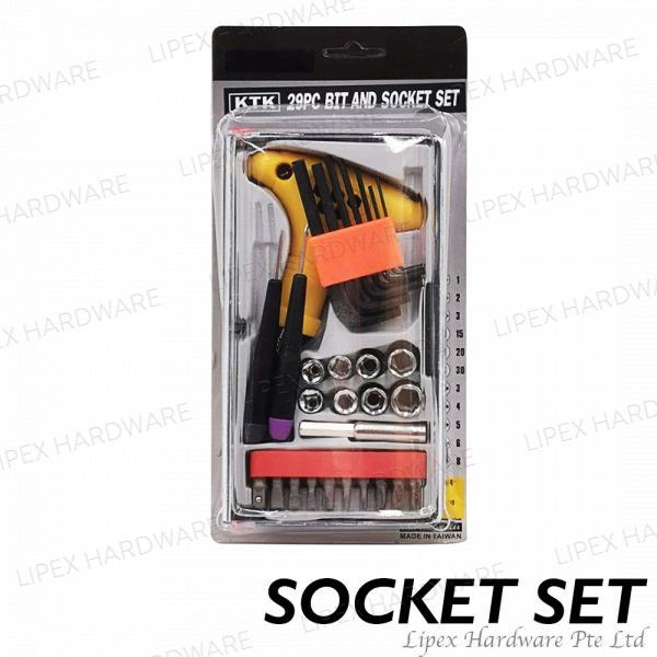 29PCS Bit and Socket Set