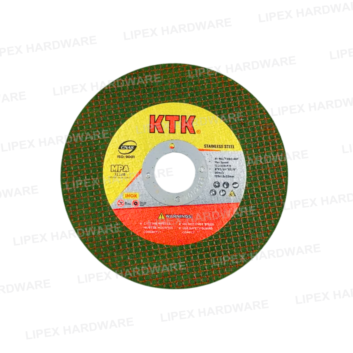 5"*1.2*22MM Ktk Cutting Wheel S/S - Image 3